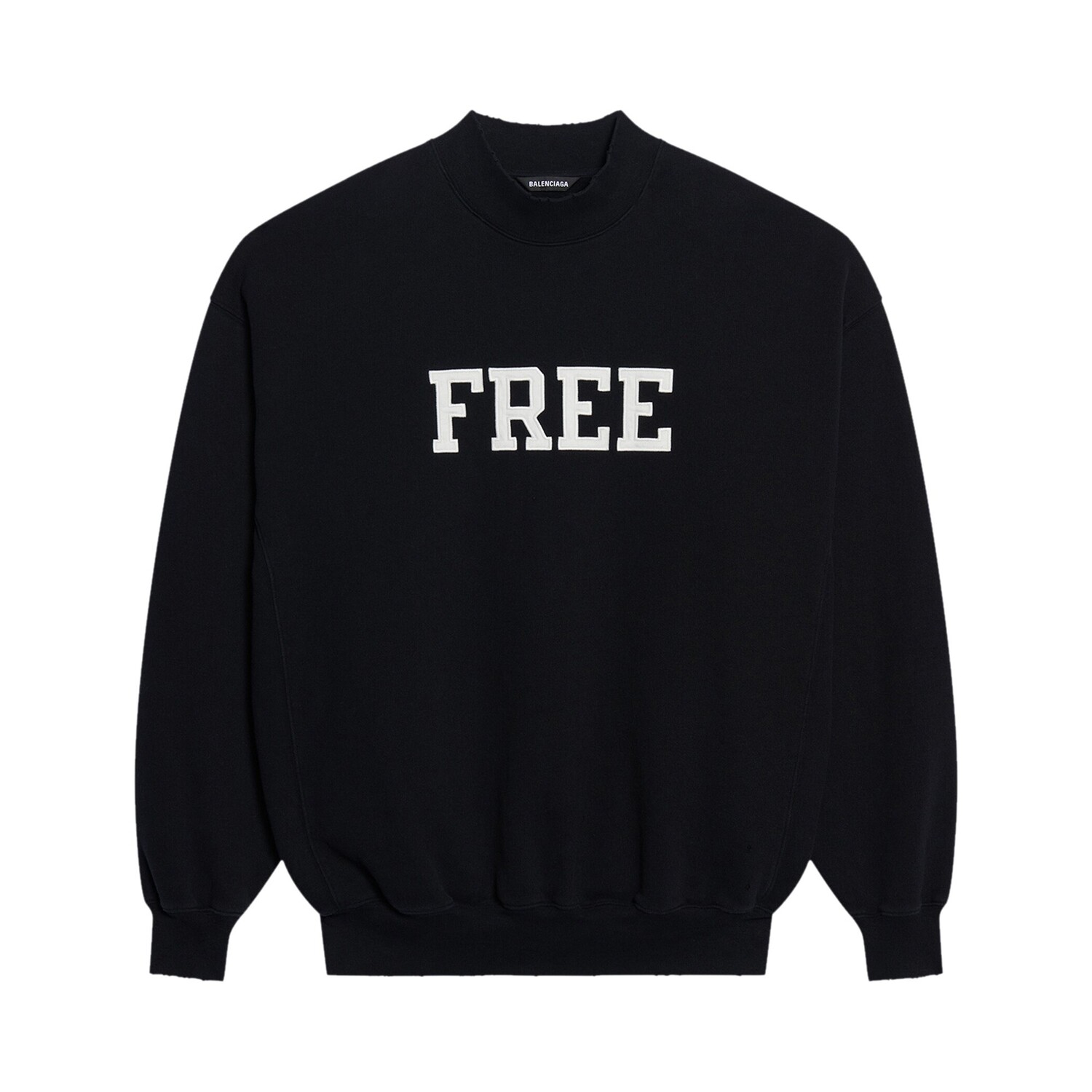 

Balenciaga Free Logo Crewneck, цвет: черный/белый