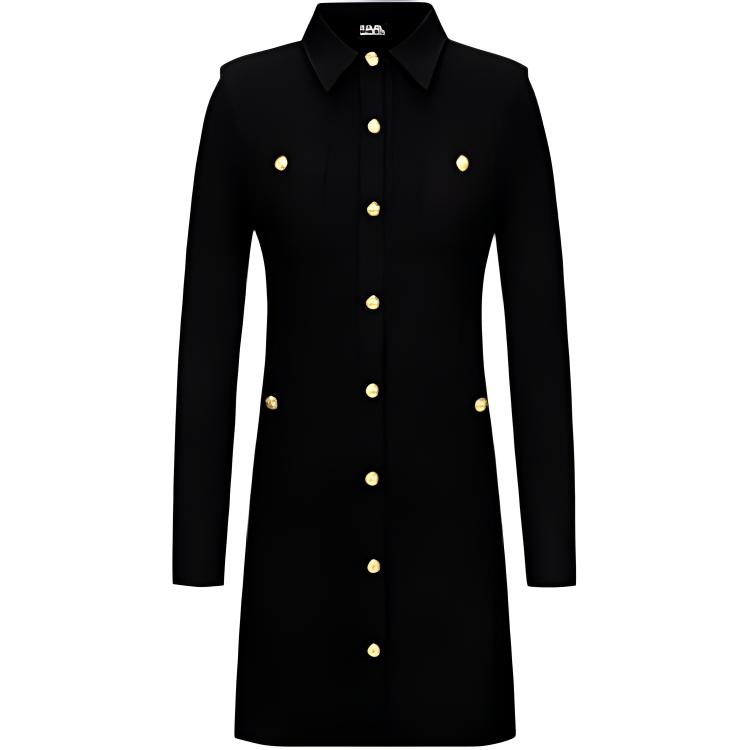 

KARL LAGERFELD / Karl Lagerfeld Jeans KARL LAGERFELD Женское платье с длинными рукавами черное