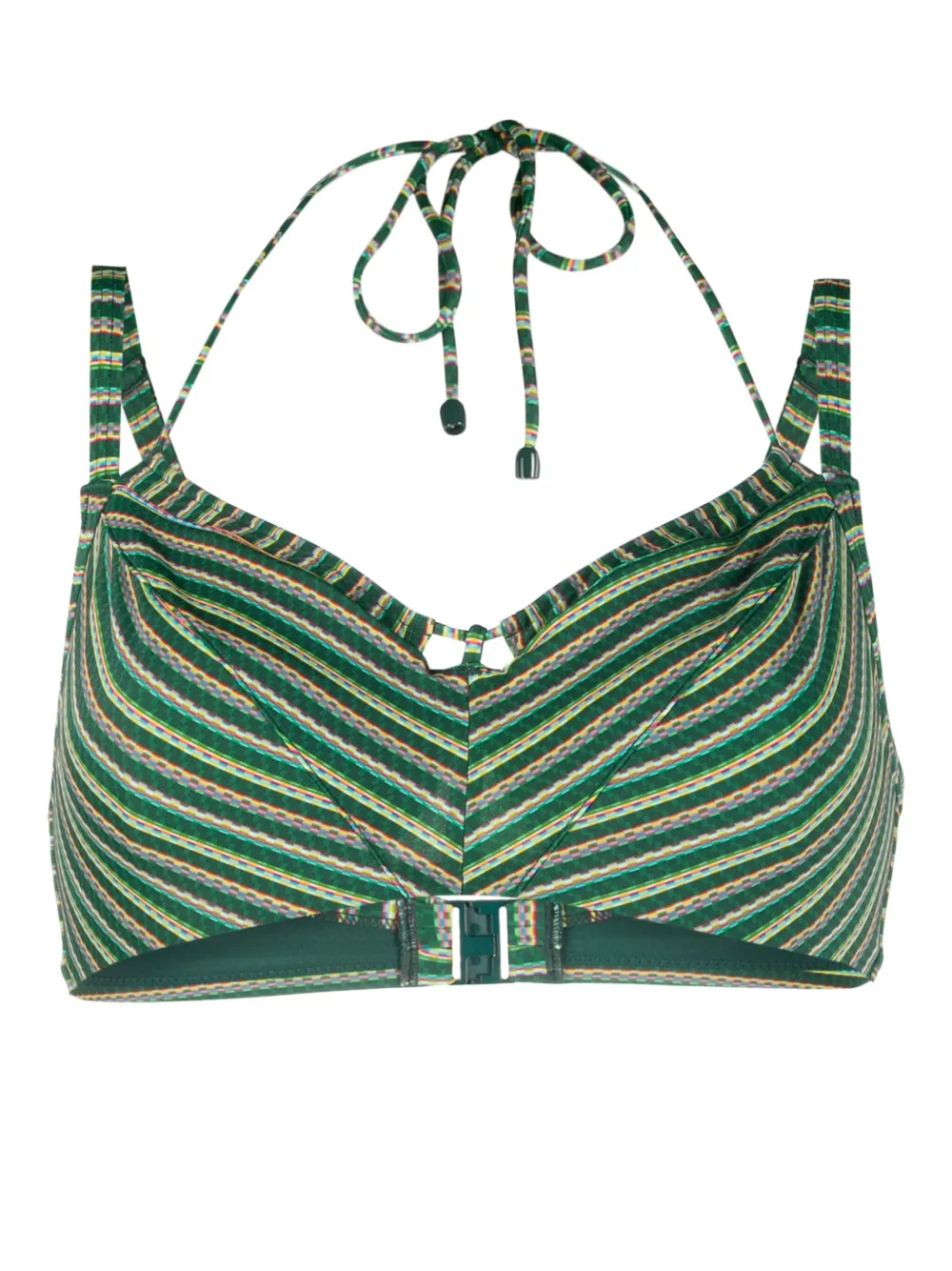 

Топ бикини Holi Vintage в полоску Marlies Dekkers, зеленый