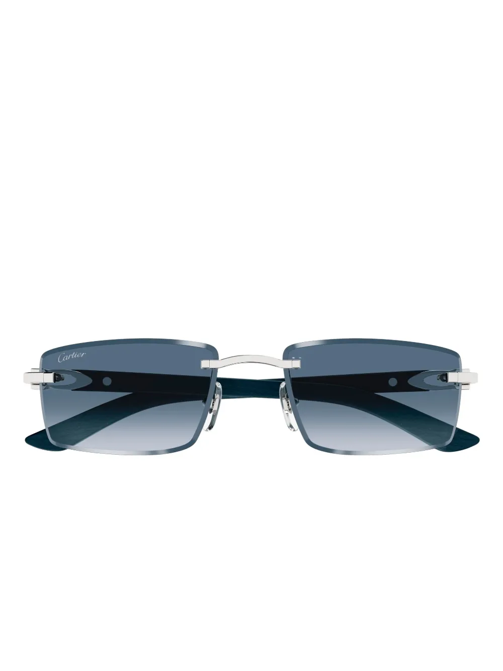 

Солнцезащитные очки в прямоугольной оправе Cartier, серый