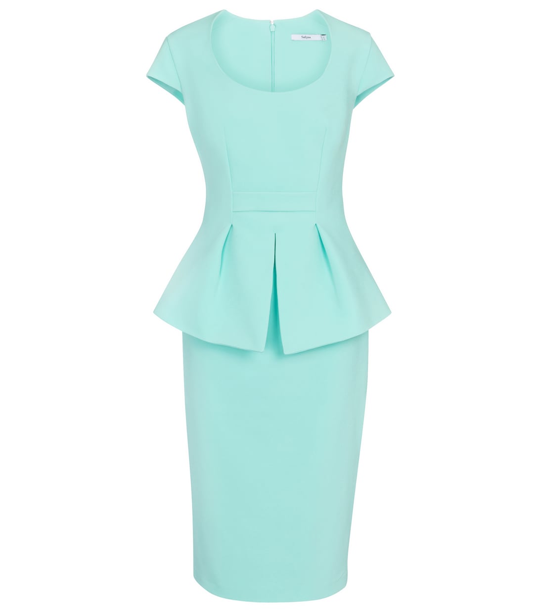 

Платье-миди Sasha crêpe peplum Safiyaa, Turquoise