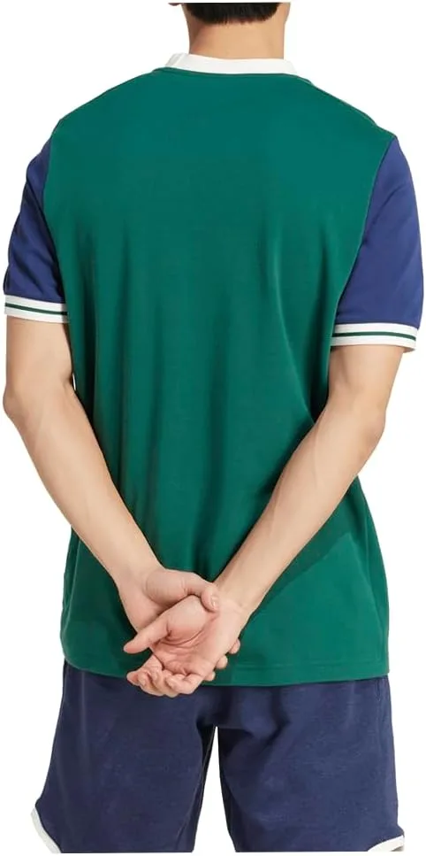 adidas Heritage Crew Neck Short Sleeve Casual Tops — Green — фото 3