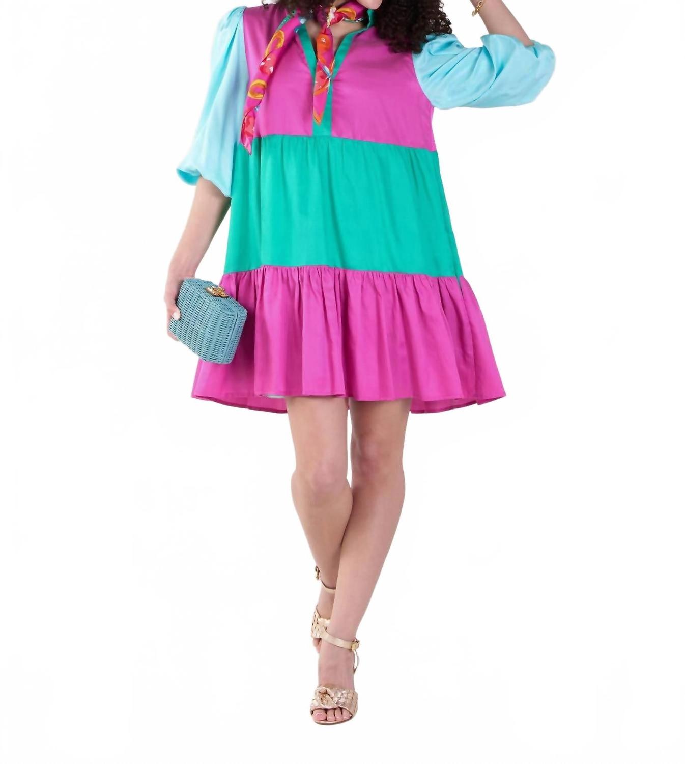 

Платье Frankie в цвете Bangle с цветными блоками Emily McCarthy, Bangle Colorblock