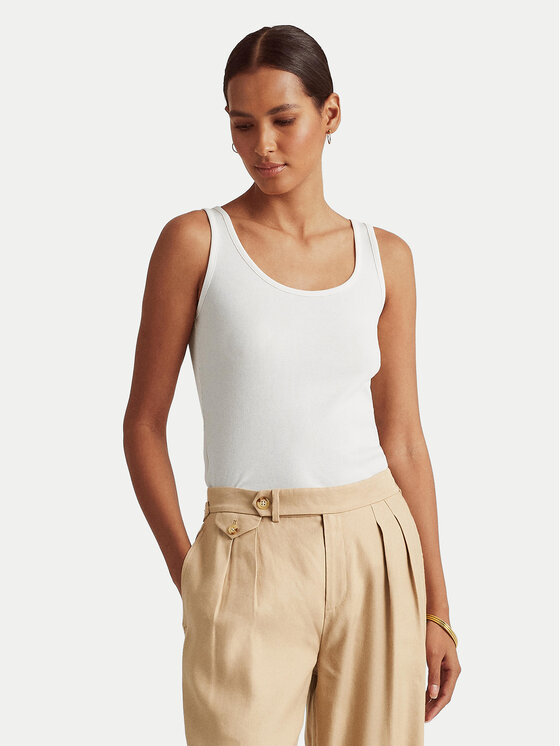 

Топ slim fit 200704777004 Lauren Ralph Lauren, белый