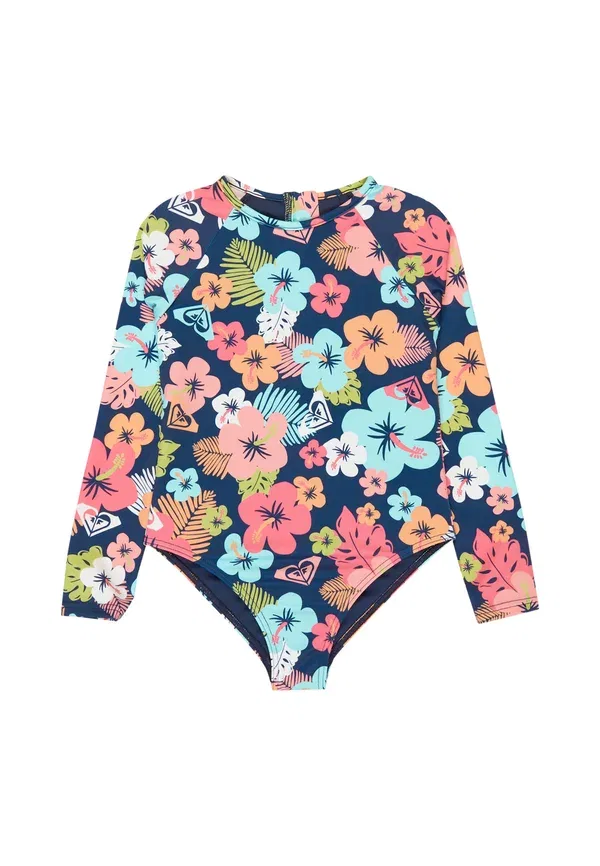 Купальник с длинным рукавом Morning flower Roxy, бирюзовый
