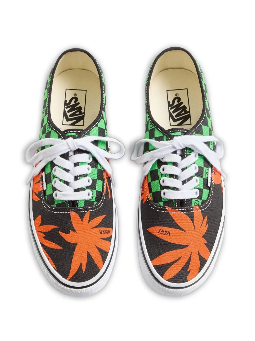 Клетчатые кроссовки из коллаборации с Valentino Garavani Vans, черный — фото 3