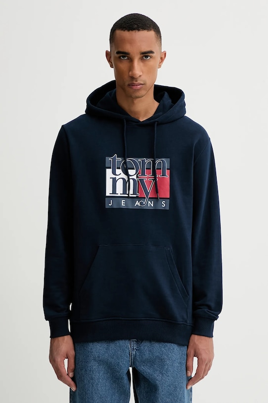 

Хлопковая толстовка Tommy Jeans, темно-синий