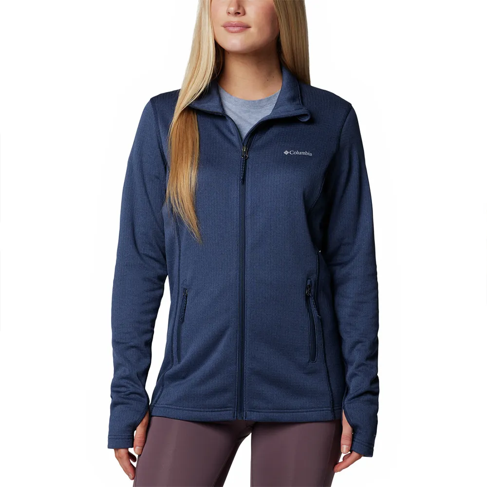 

Флис Columbia Park View Grid full zip, синий
