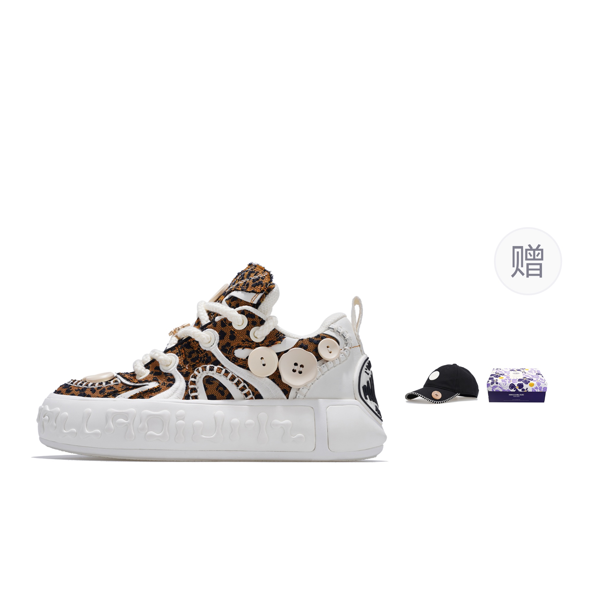 

Антискользящие износостойкие низкие кроссовки для скейтбординга Unisex леопардовый принт Brown Palladium, Leopard Print коричневый (Gift Box Set)