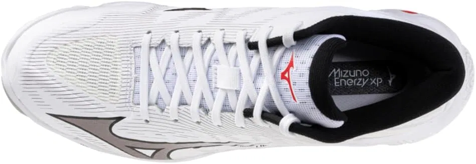 Волейбольные кроссовки Mizuno Wave Lightning Elite Mid, верх из плетеного материала Reno, подошва ENERZY NXT, толщина 10 унций, White — фото 3
