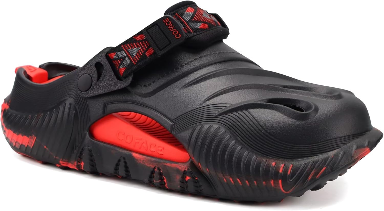 

Мужские сабо COFACE для восстановления, комфортная ходьба, с толстой амортизацией, спортивные повседневные ортопедические мюли с поддержкой свода стопы при плантарном фасциите, красный