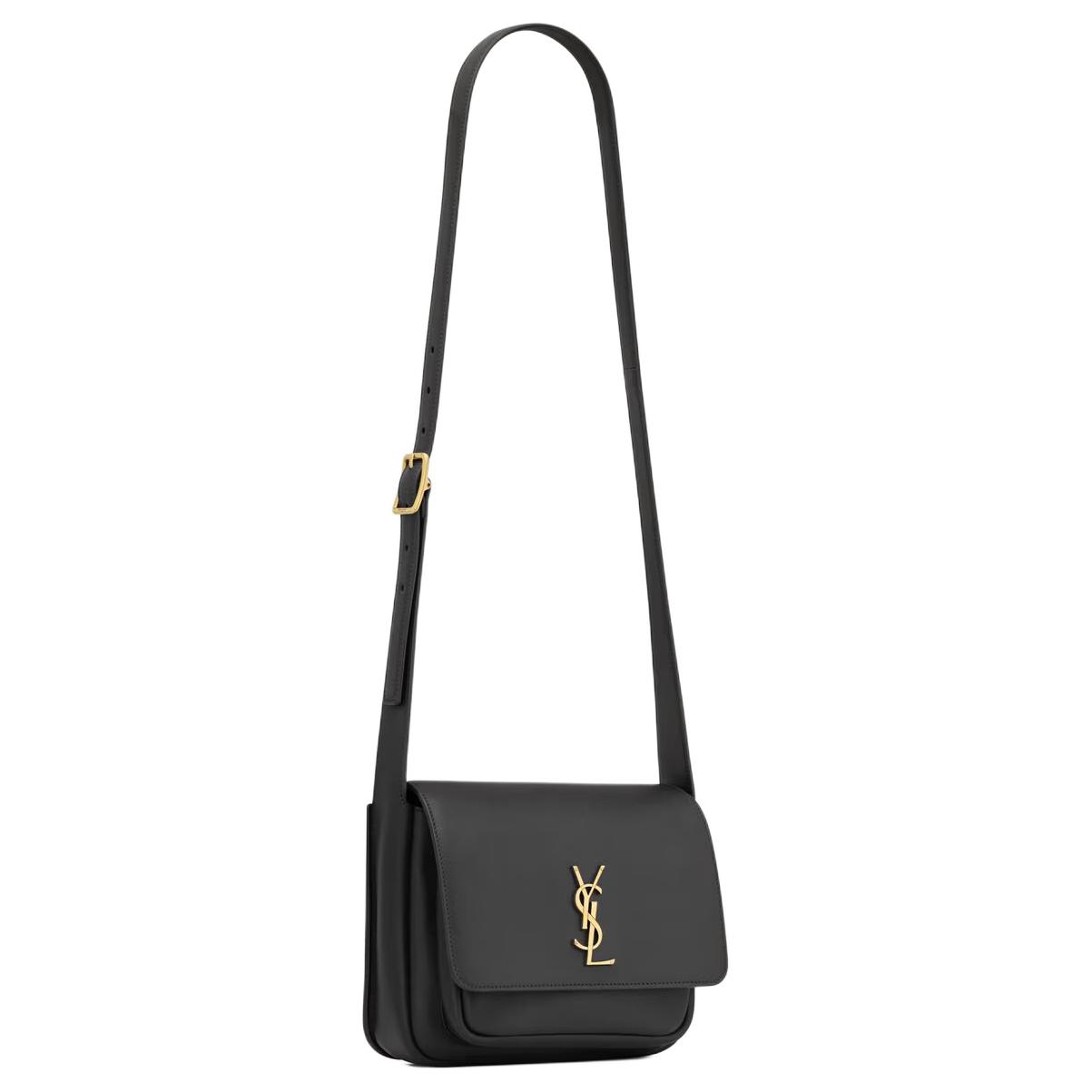 Сумка через плечо Niki из кожи черного цвета SAINT LAURENT — фото 2
