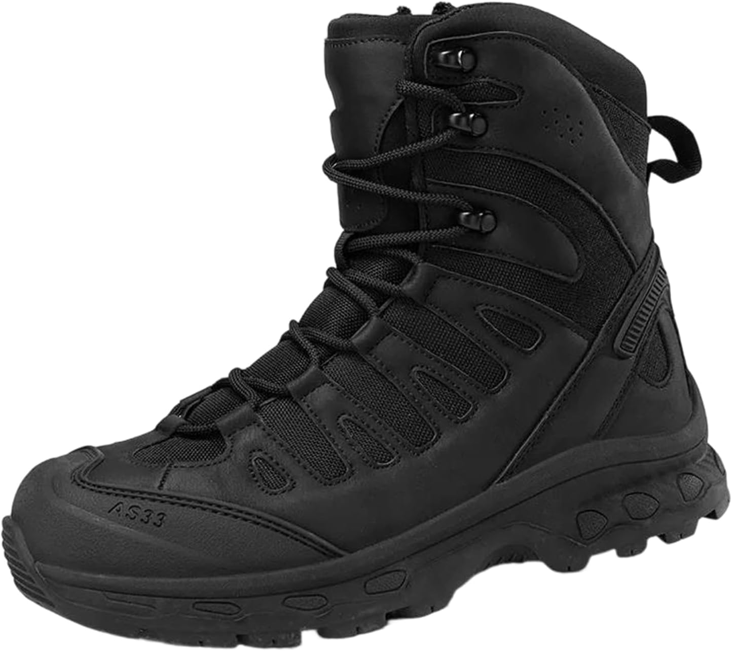 

Мужские водонепроницаемые тактические ботинки Alloaone, противоскользящие туристические ботинки, военные походные ботинки для активного отдыха на улице, черный