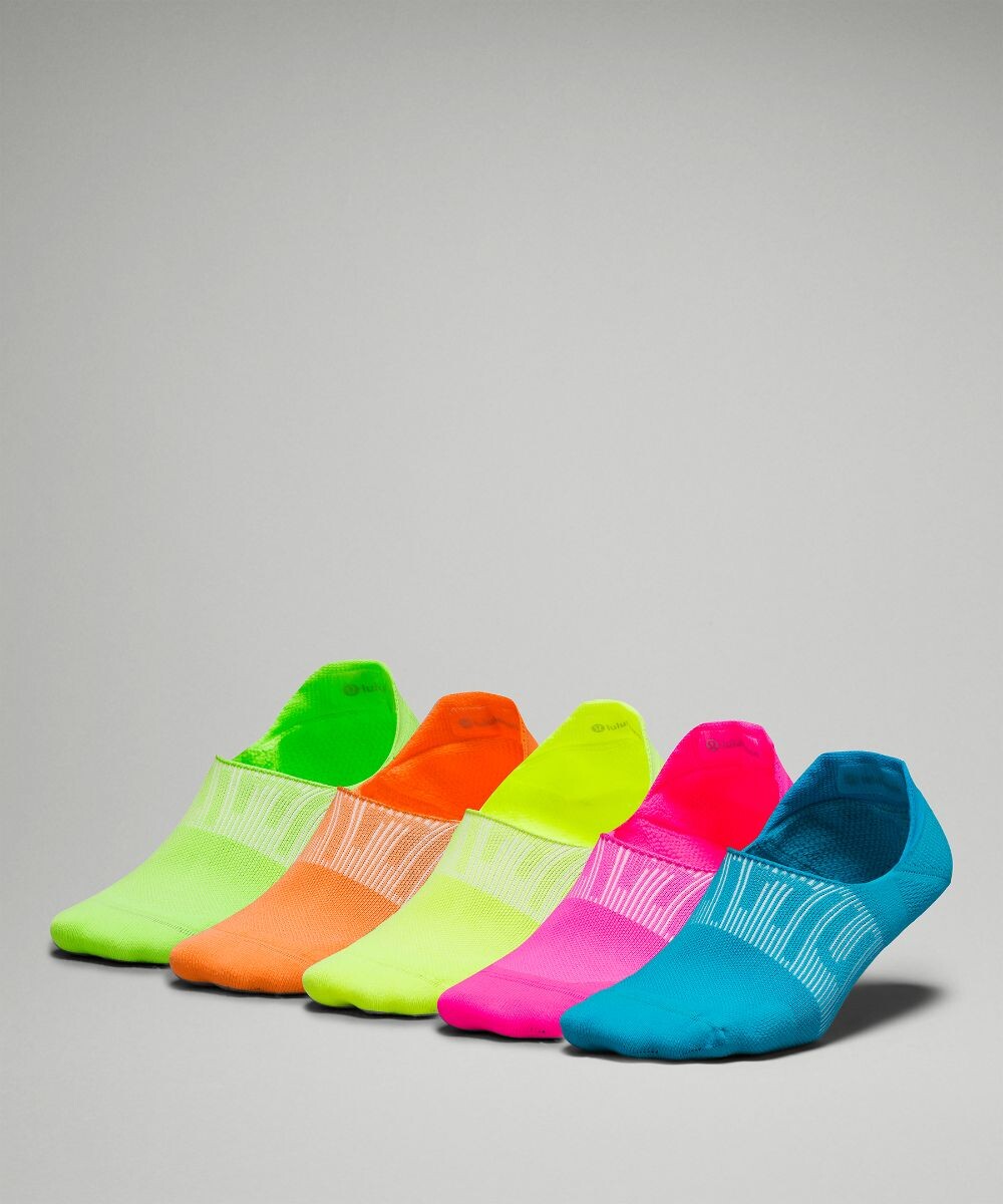 

Женские носки Power Stride No Show с активным сцеплением 5 шт Lululemon, бирюзовый