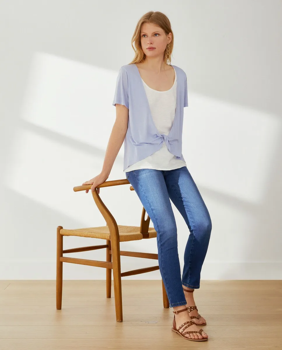 

Женская футболка с короткими рукавами Southern Cotton, цвет Azul Añil