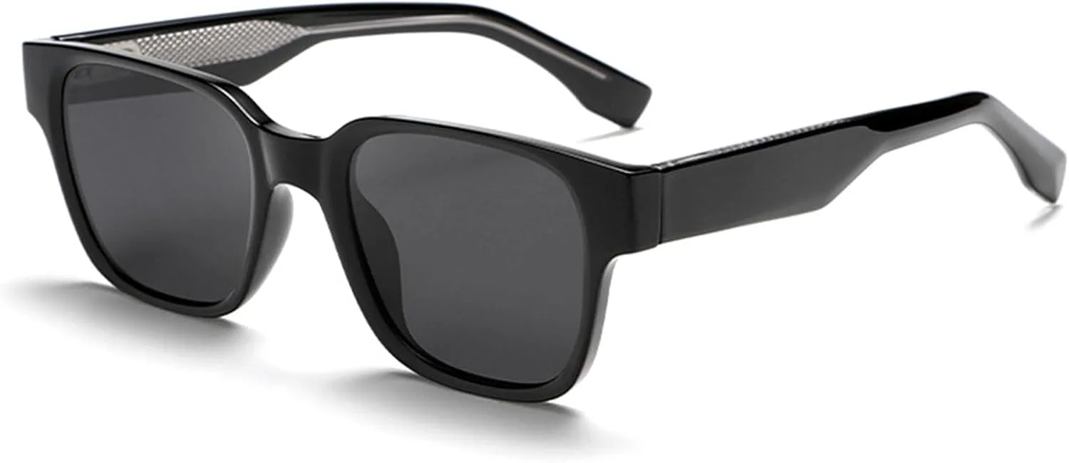 

Женские поляризованные солнцезащитные очки TR90 в квадратной оправе – защита от УФ-излучения UV400, легкие, классический винтажный стиль для вождения Bubmari, A