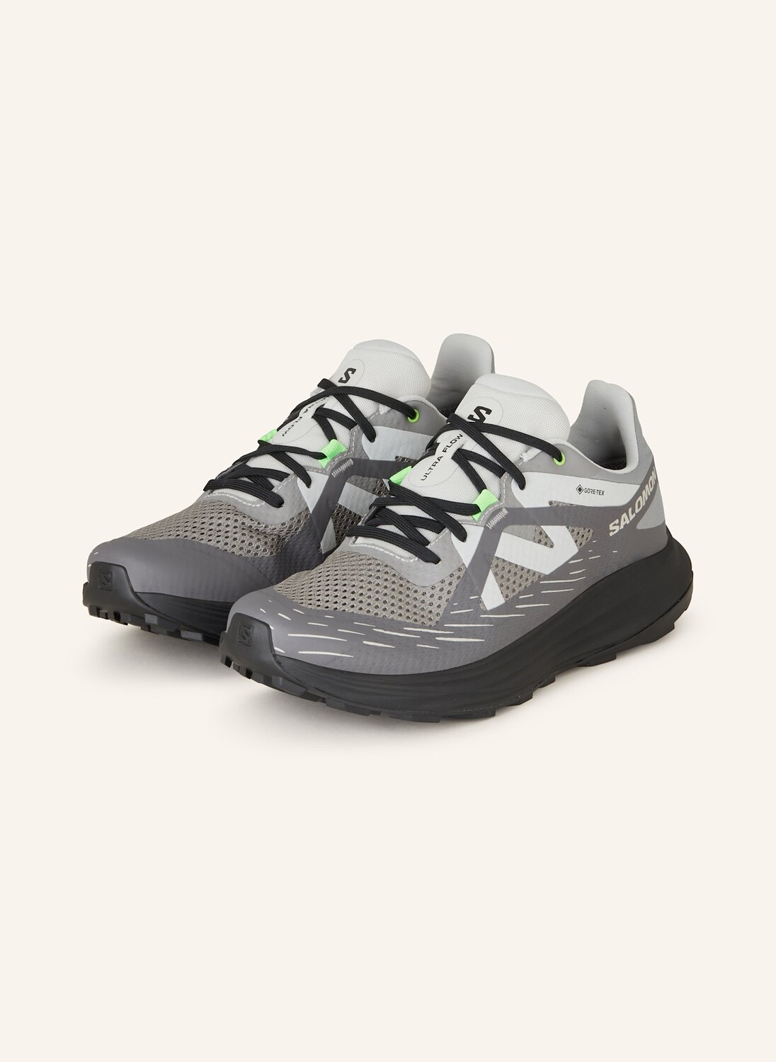 

Кроссовки для бега по пересеченной местности ultra flow gtx SALOMON, серый/темно-серый