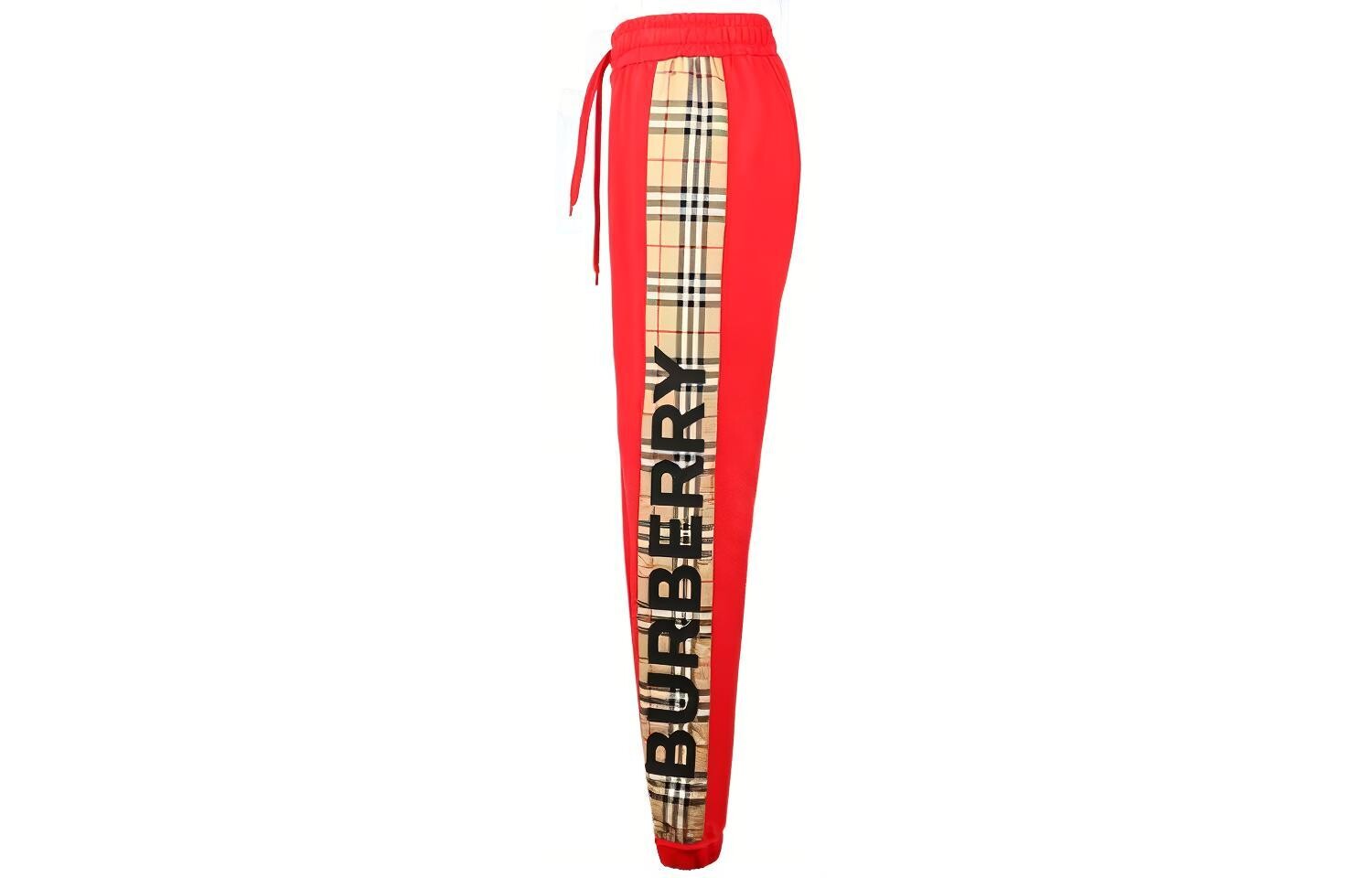 Брюки Burberry, женские, повседневные, ярко-красный — фото 3