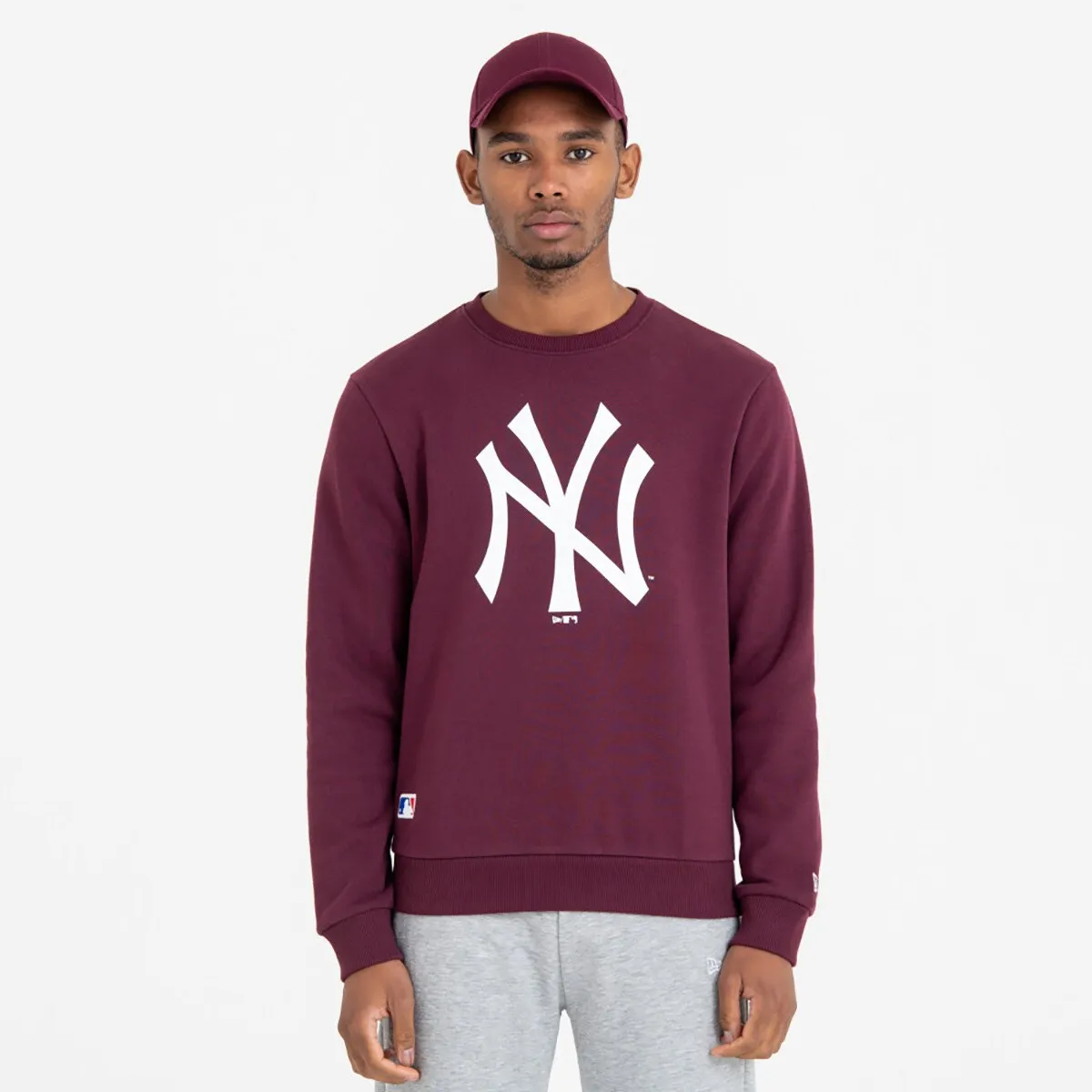 

Толстовка New York Yankees MLB Crew Neck New Era Unisex, пурпурный