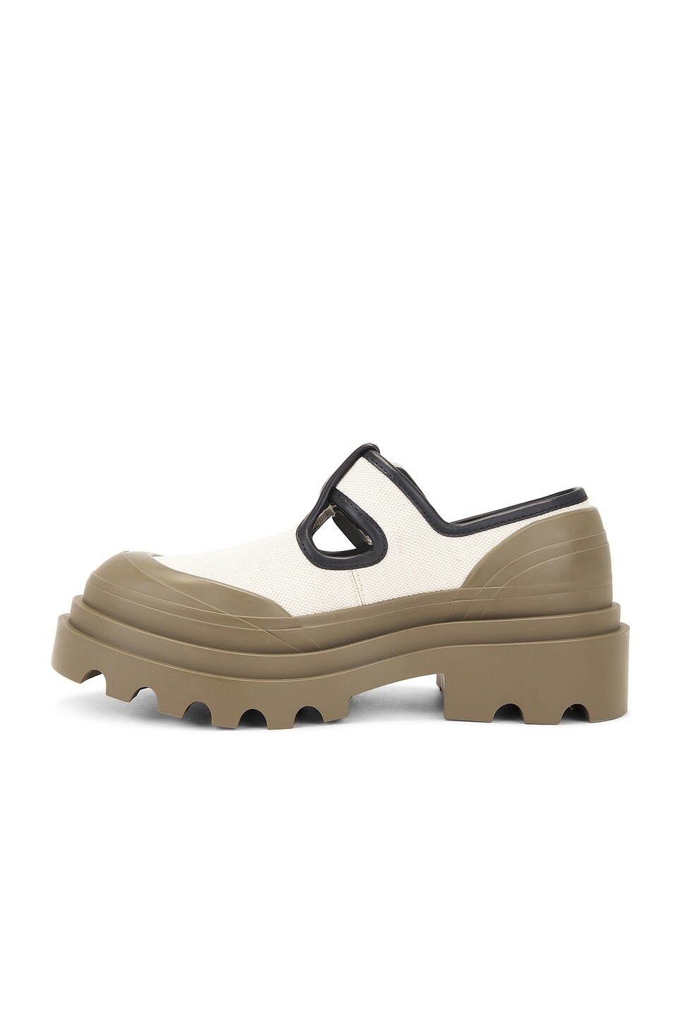 Балетки женские Trek Flat Bottega Veneta, цвет Natural, Black, & Liana — фото 4
