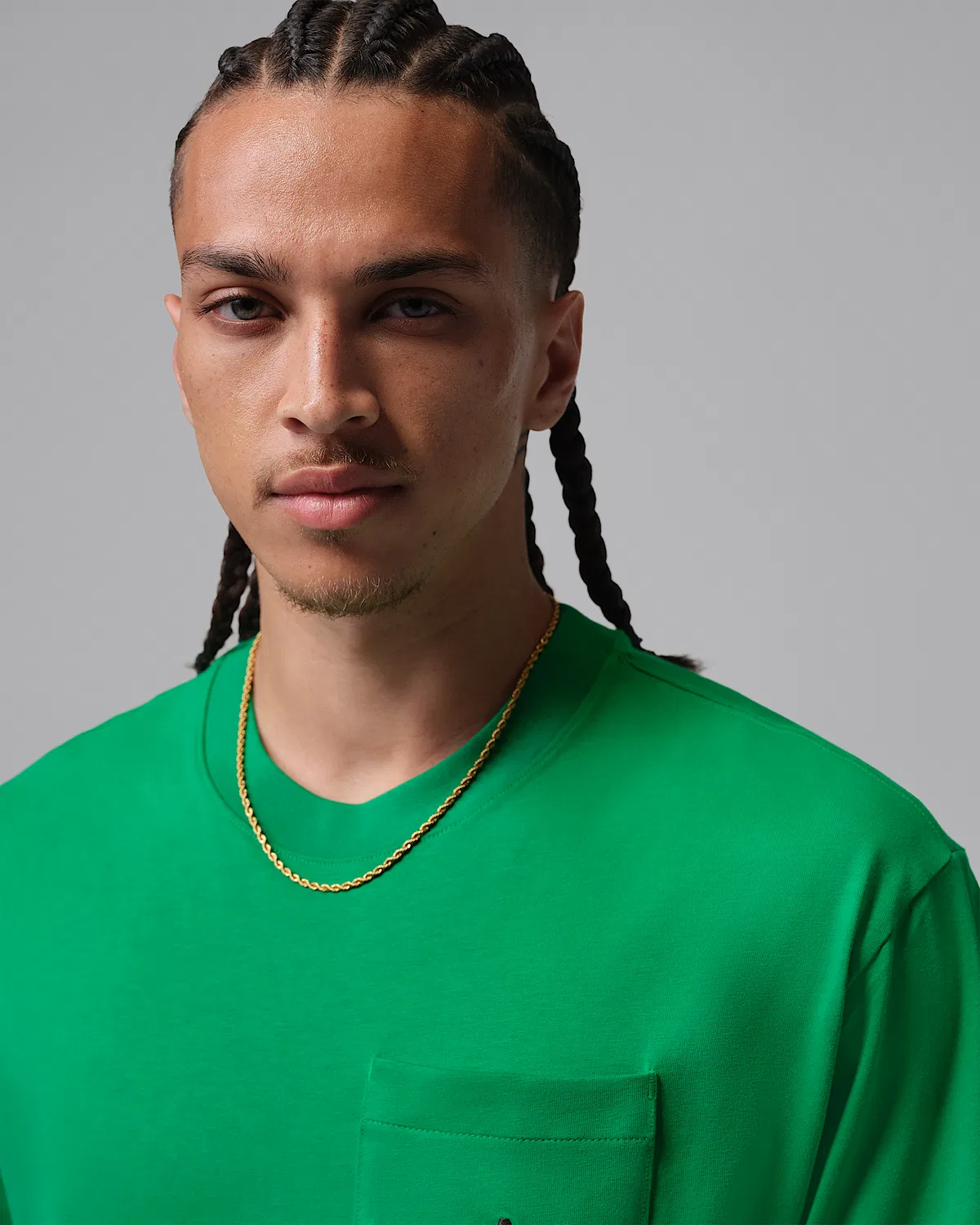 Мужская футболка Jordan, Lucky Green/Black — фото 3