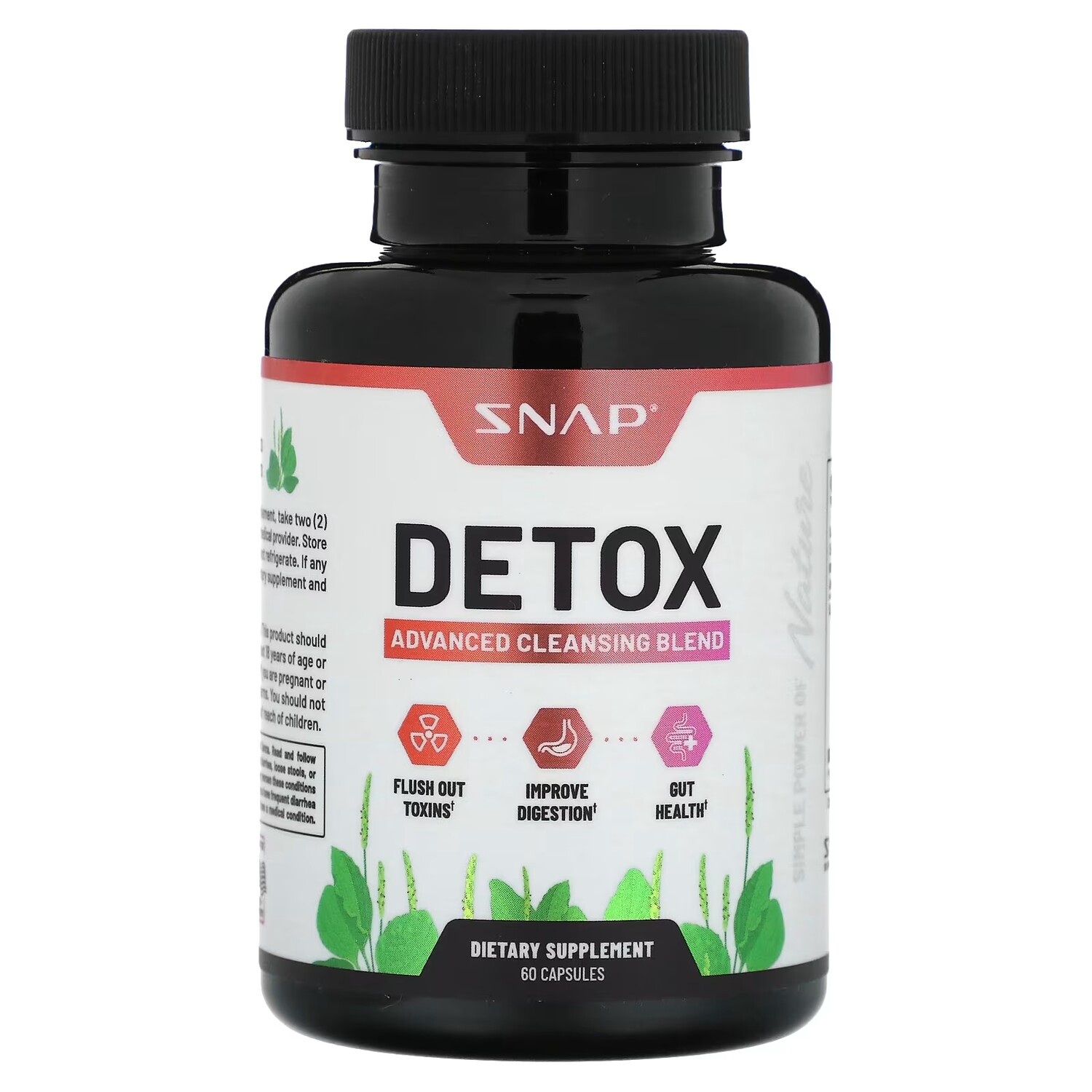 

Очищающая смесь Snap Supplements Detox Advanced, 60 капсул