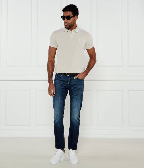 Рубашка поло Custom slim fit Polo Ralph Lauren, желтый — фото 2