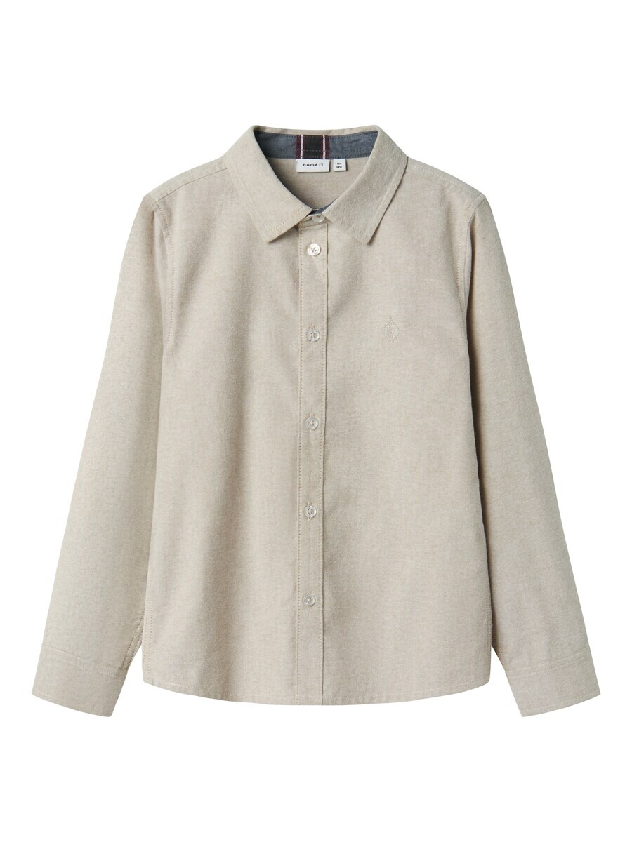 

Топ NAME IT Regular fit Button Up NKMNewsa, пятнистый бежевый