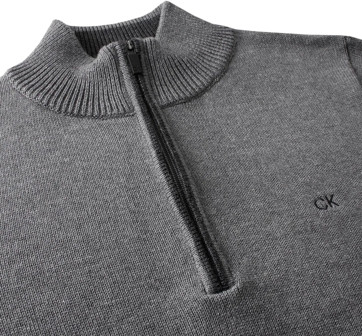 Свитер мужской Calvin Klein, серый меланж — фото 3