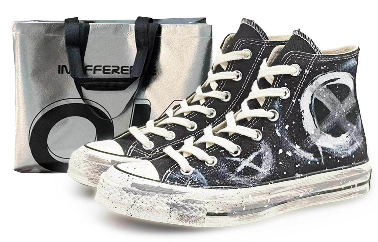 Converse Износостойкие высокие парусиновые туфли Chuck 70, унисекс, черные