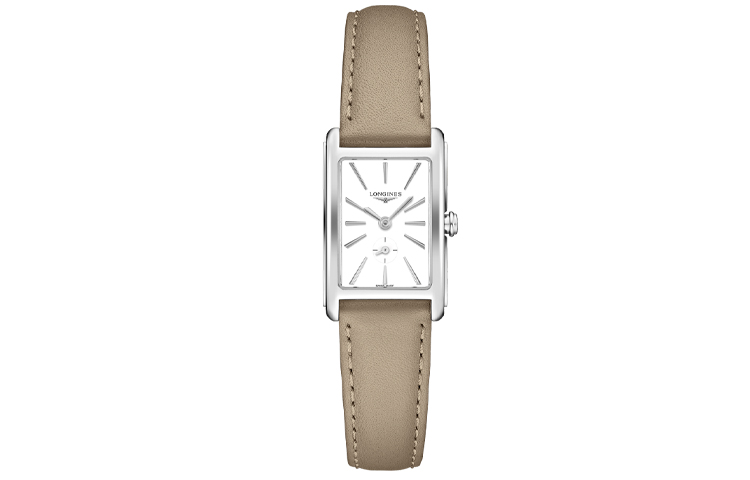

LONGINES Часы DolceVita Collection Quartz Movement Women's Watch 20.8m*32mm White Dial Stainless Steel Case Leather Strap, White Dial