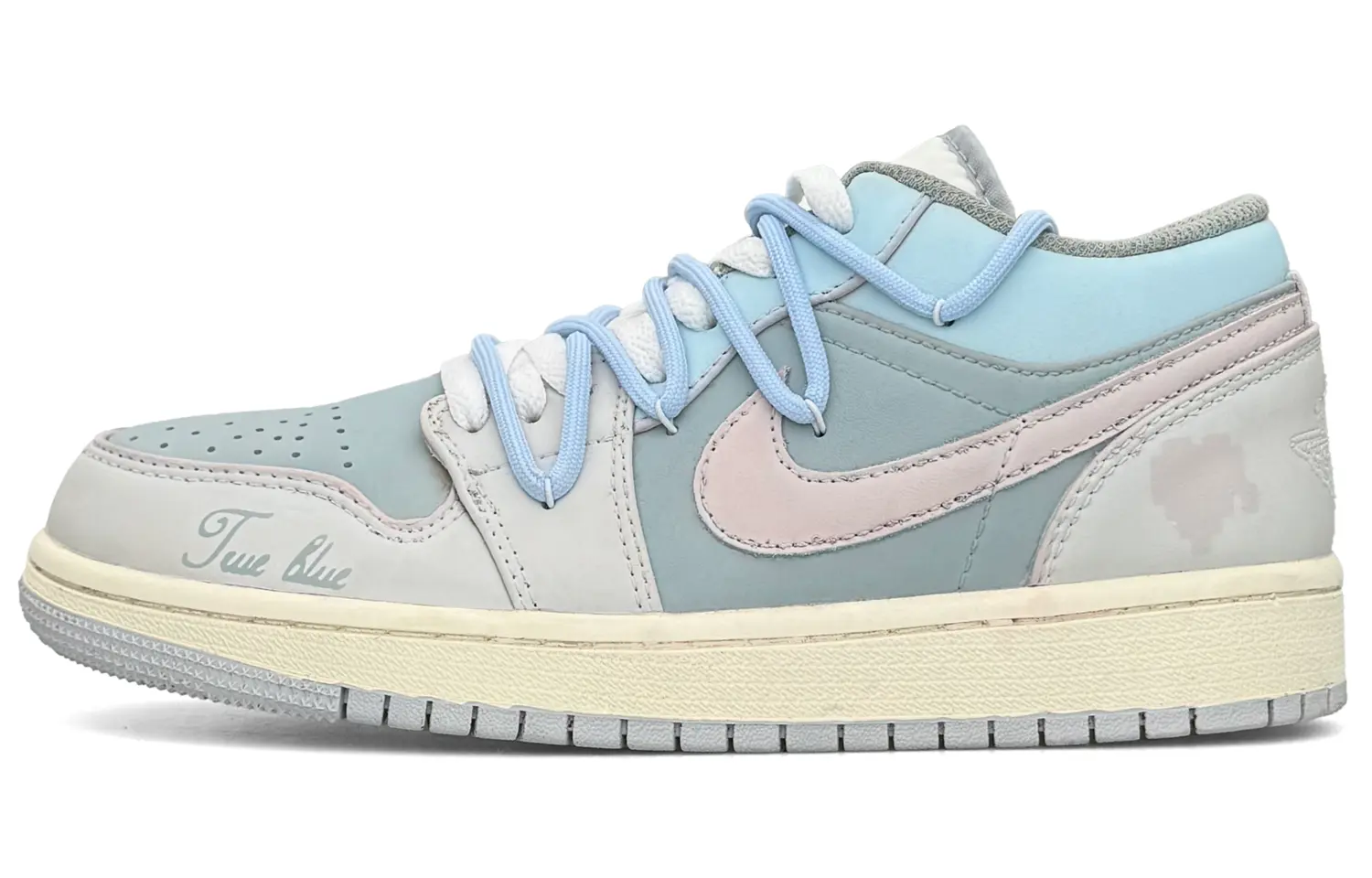 

Кроссовки Air Jordan 1 Vintage Basketball Shoes Men Low-top Pink, розовый