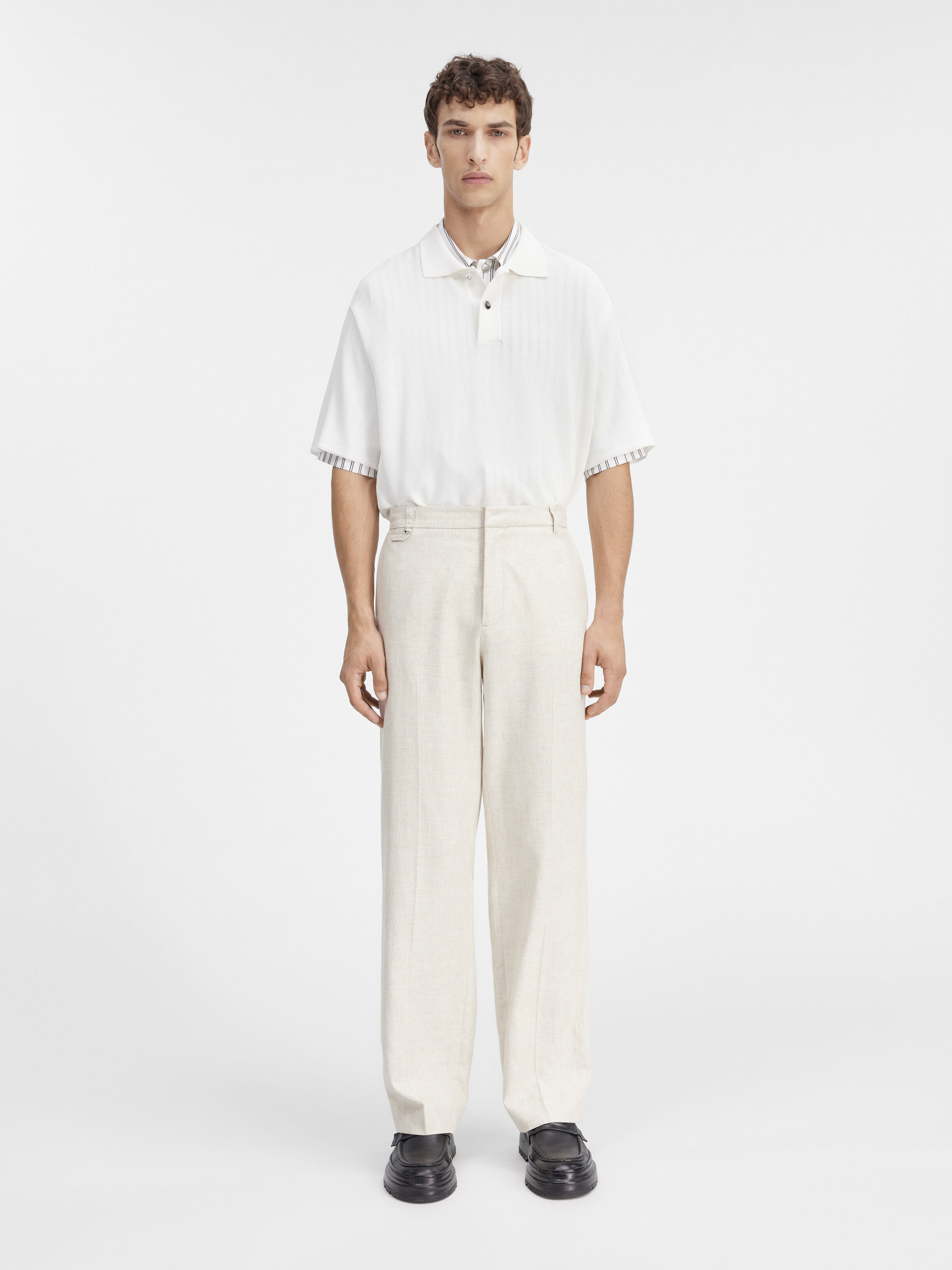 

Прямые брюки JACQUEMUS The Melo pants, светло-бежевый