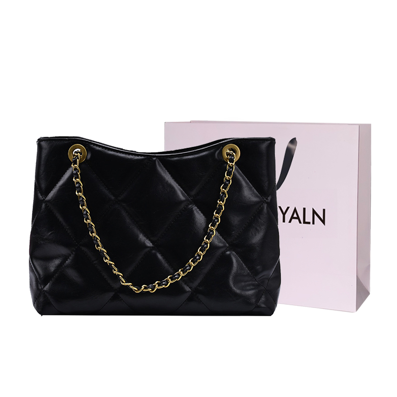

LOUIS ROYALN Женская сумка через плечо, Black+Custom Shopping Bag