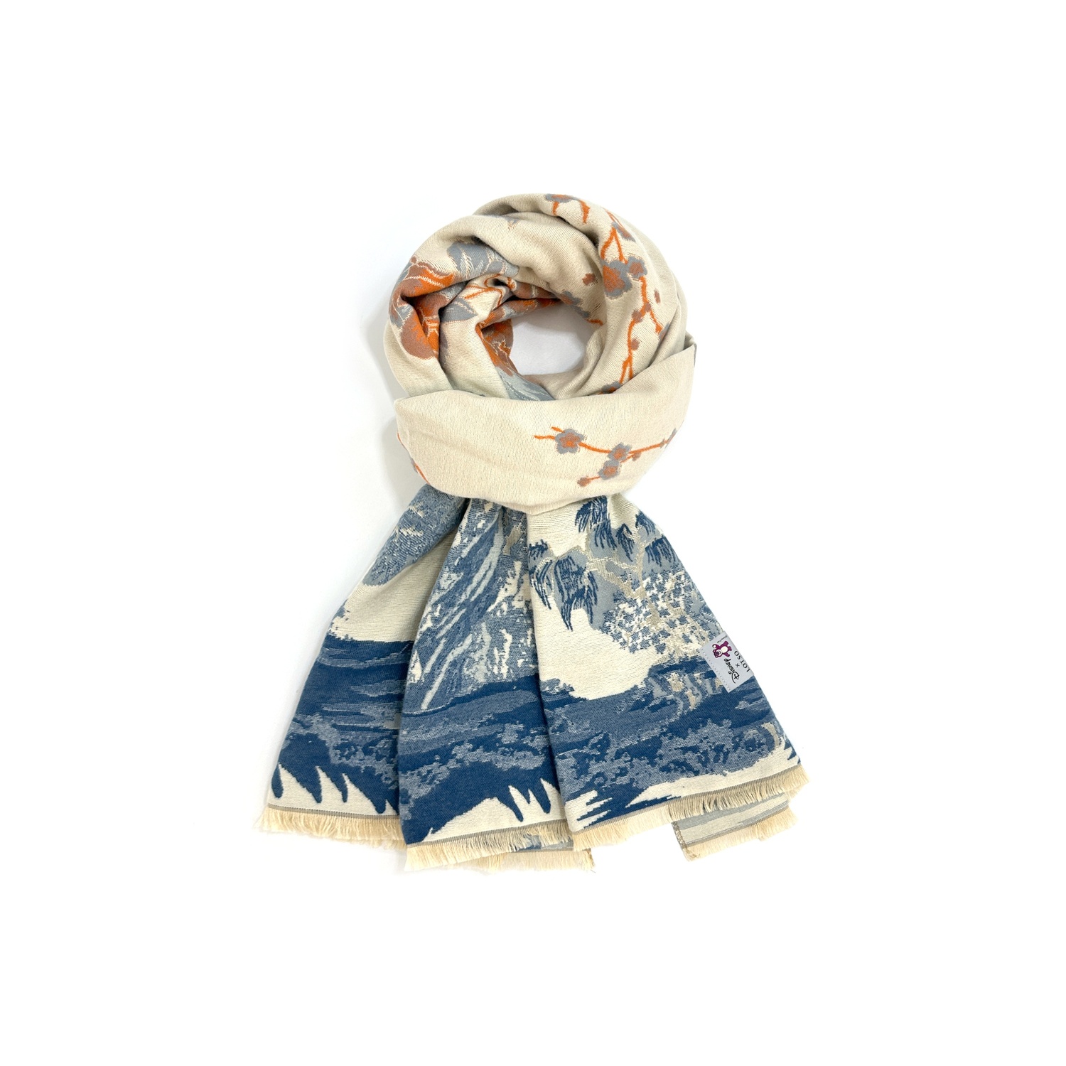 

Disney Полиэстеровый вязаный шарф унисекс, Navy Blue Beige