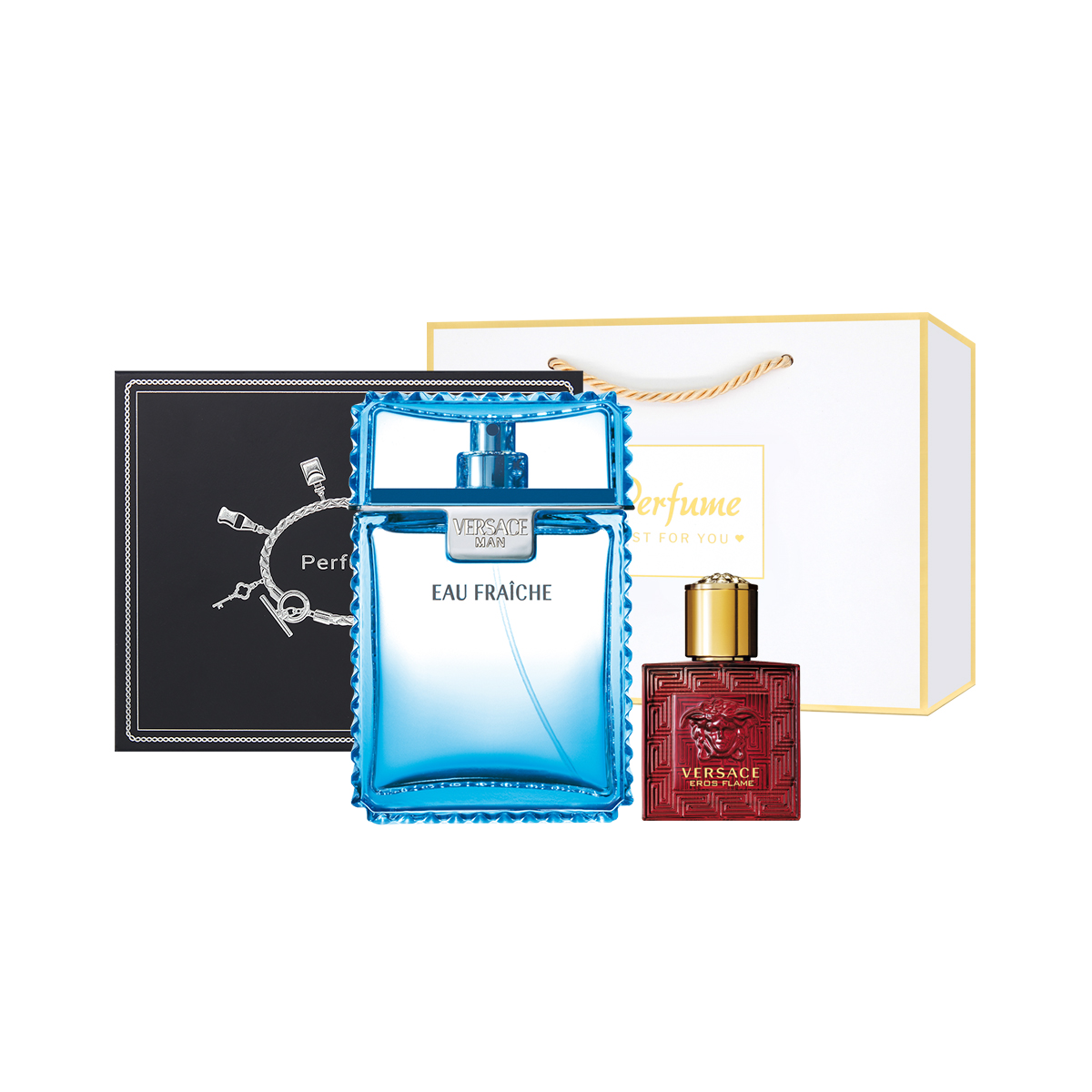 

FANSIZHE Elegant Charm/Light Breeze мужской парфюмерный набор туалетная вода 30ml/50ml/100ml+5ml VERSACE