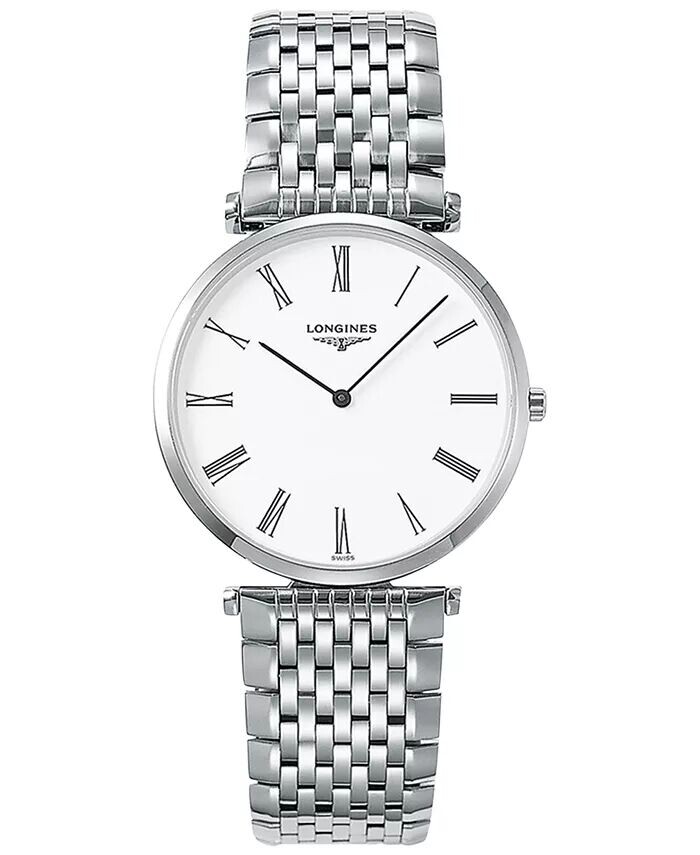 

Мужские швейцарские часы La Grande Classique De Longines с браслетом из нержавеющей стали 36 мм L47554116