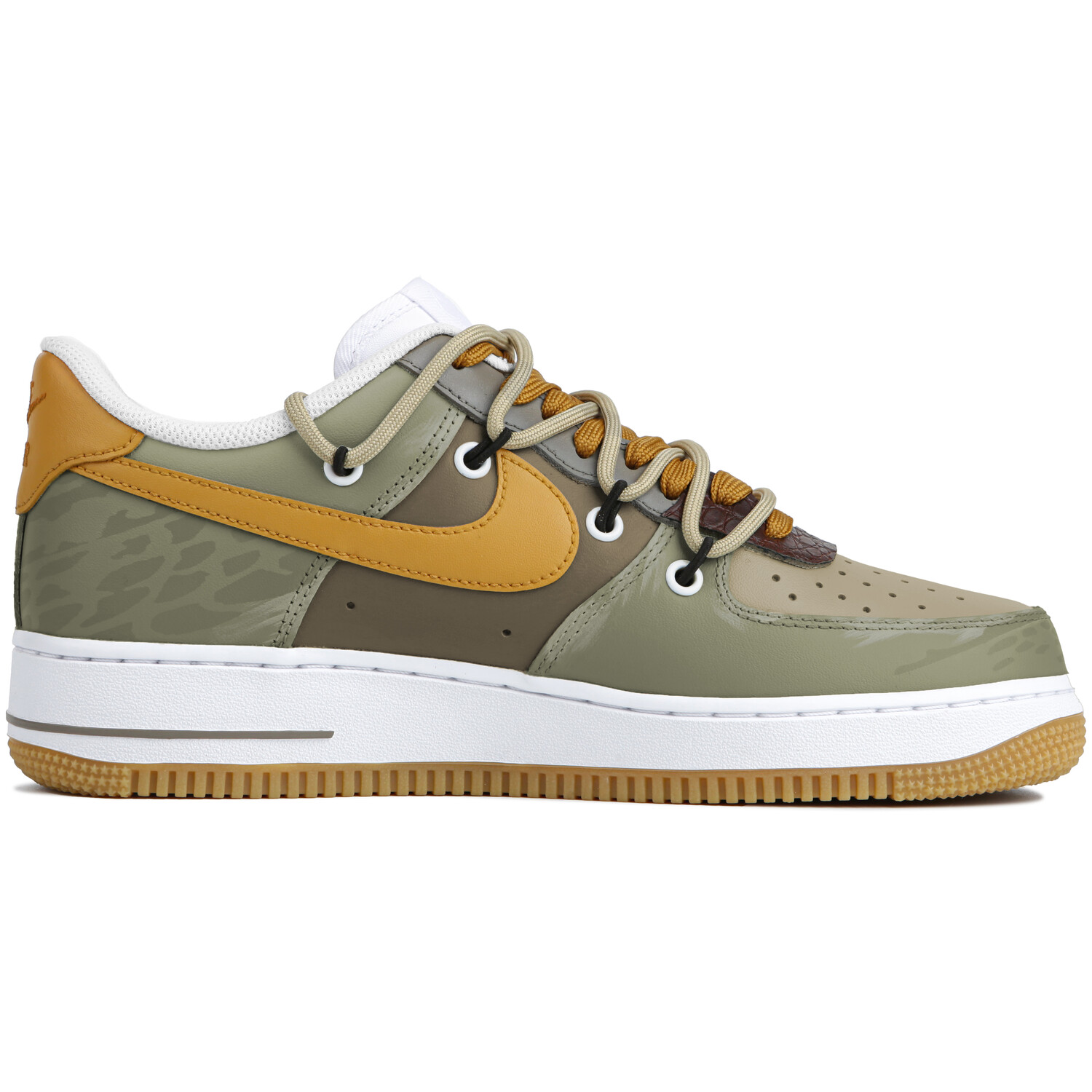 Кроссовки Nike Air Force 1 Skateboarding Shoes Unisex Low-top Yellow/green, желтый/зеленый — фото 2