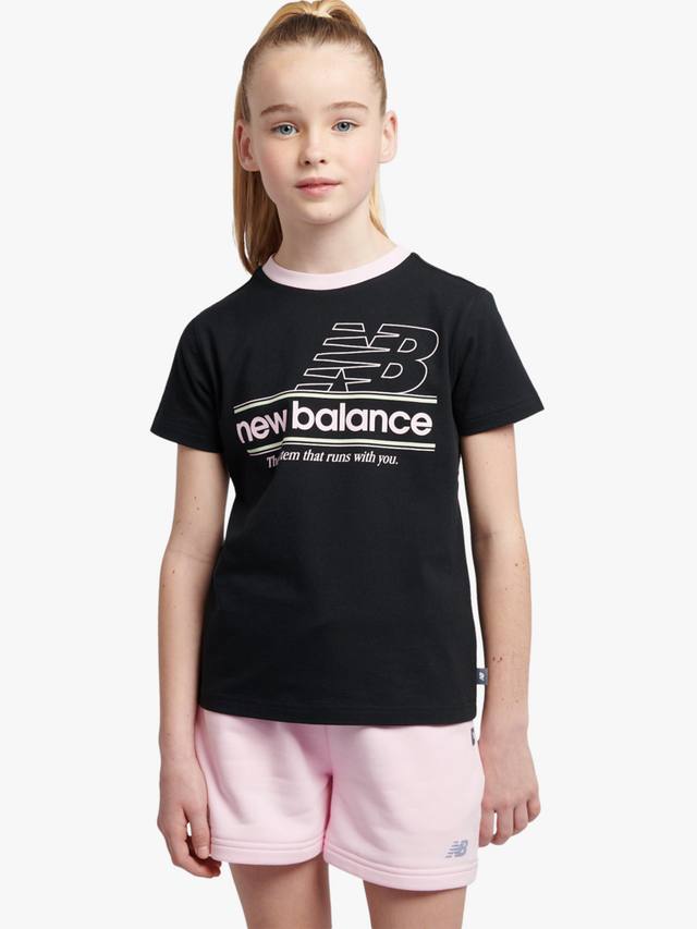 

Детская футболка с принтом System New Balance, Caviar