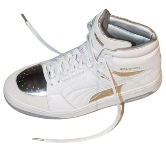 

Кроссовки slipstream mid x sorayama 'white silver' Puma, белый