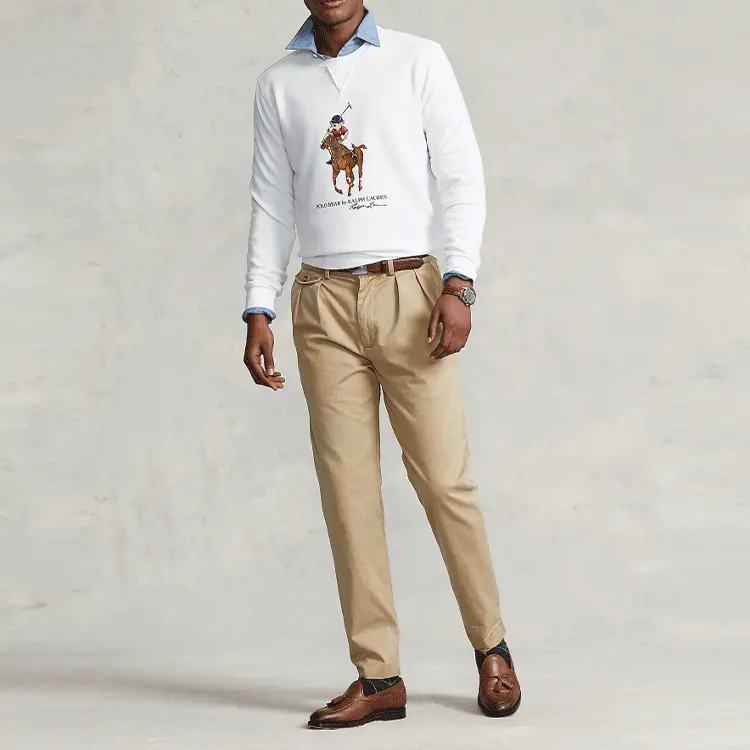 Polo Ralph Lauren Белая толстовка для мужчин — фото 4