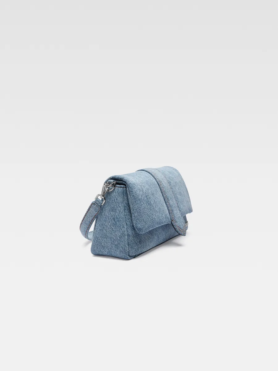 

Сумка из объемного денима с клапаном Le Bambimou Jacquemus, синий