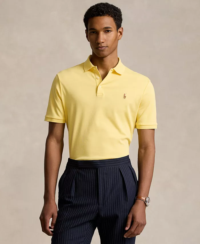 

Мужская классическая поло из мягкого хлопка Polo Ralph Lauren, желтый