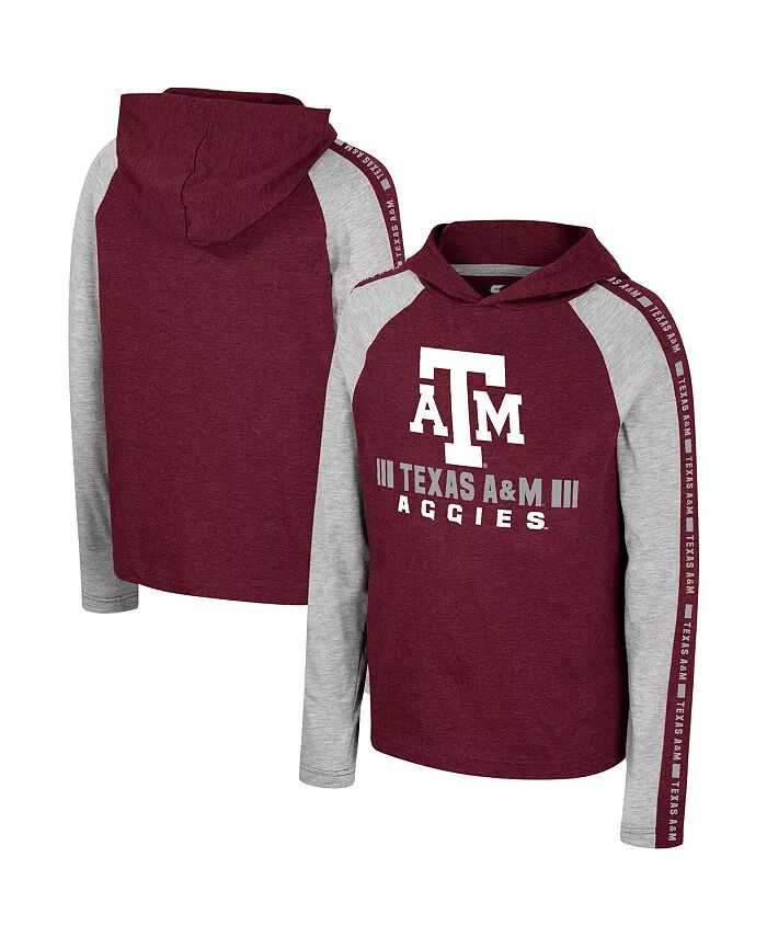 

Футболка с капюшоном и длинными рукавами Aggies Ned Raglan от Big Boys and Girls Maroon Texas AM Colosseum