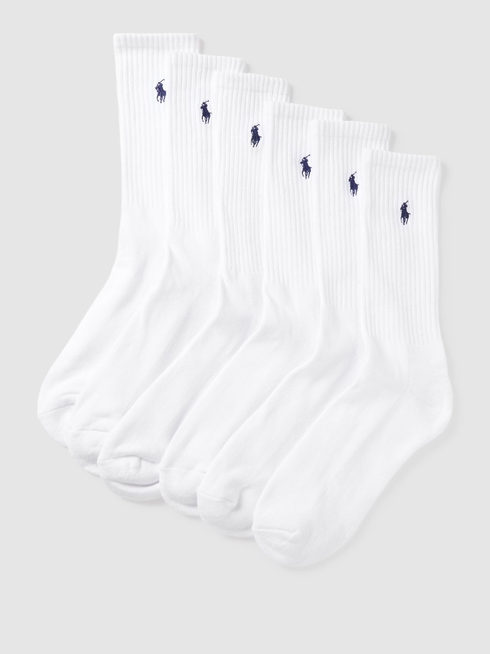 

Носки с вышитым логотипом в упаковке 6 шт Polo Ralph Lauren Underwear, белый