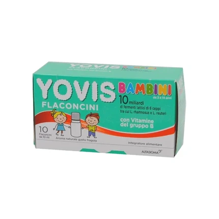 

Пробиотическая добавка Yovis Bambini 10 флаконов со вкусом клубники Alfasigma