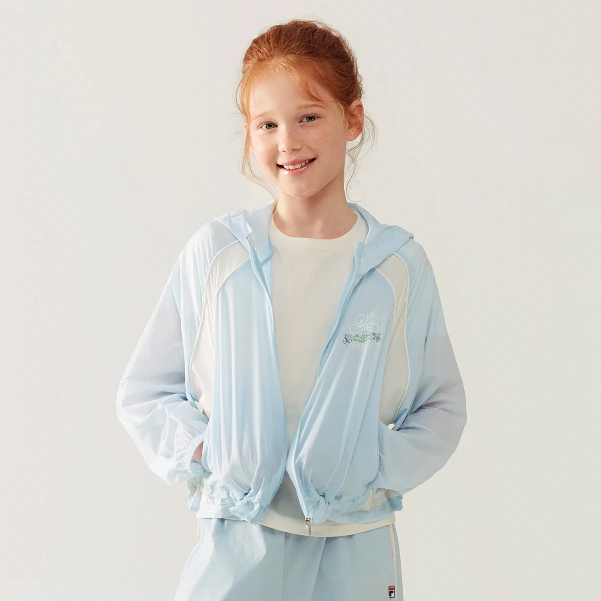 Защитная одежда от солнца FILA KIDS Dusty Aqua Blue — фото 3
