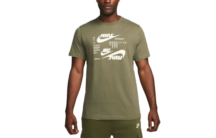 

Nike Футболка мужская, средняя, оливково-зеленая