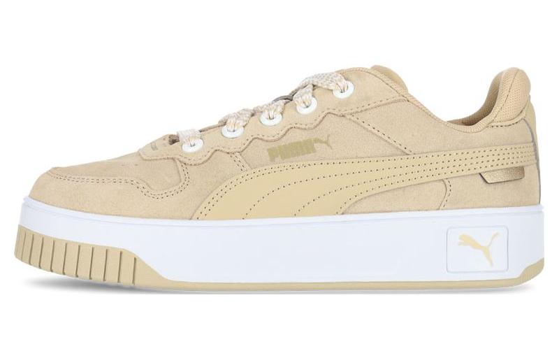 

Кроссовки Puma Carina Skateboarding Shoes Women's Low-top Yellow, цвет Coyote/Coyote