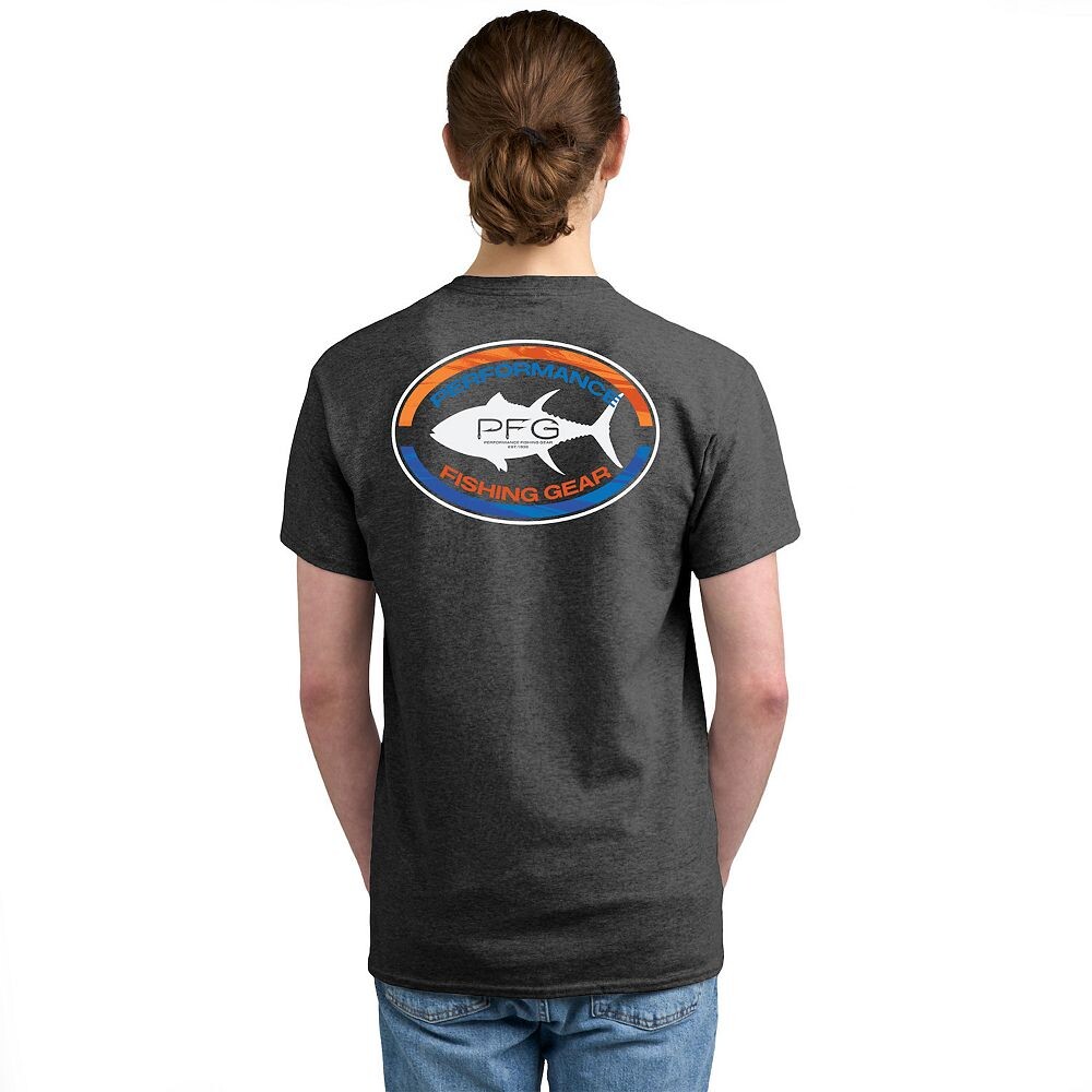 

Мужская футболка с короткими рукавами и рисунком Columbia PFG, цвет Gray Logo